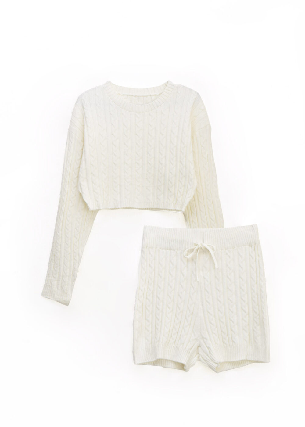 Sweater trenzado cropped AW25-KNIT03 - Imagen 5
