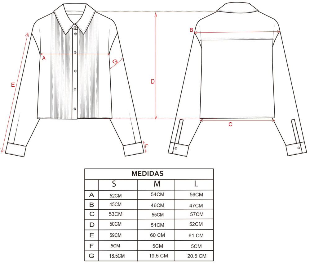 Camisa boho plisado AW25-CA09 - Imagen 7