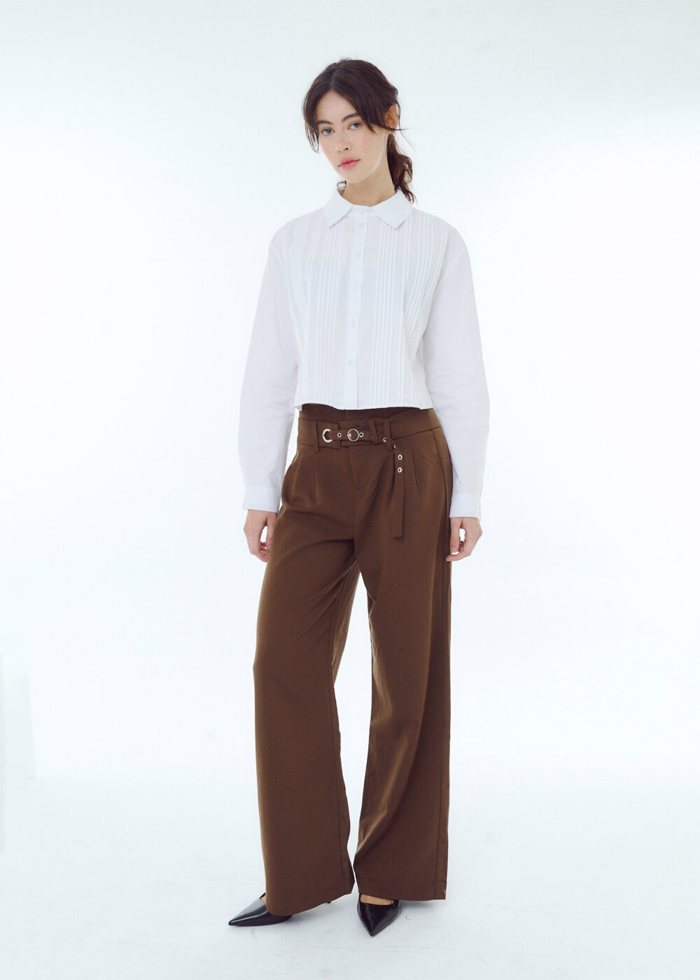 Pantalón sastrero con pinza y cinto AW25-PA02
