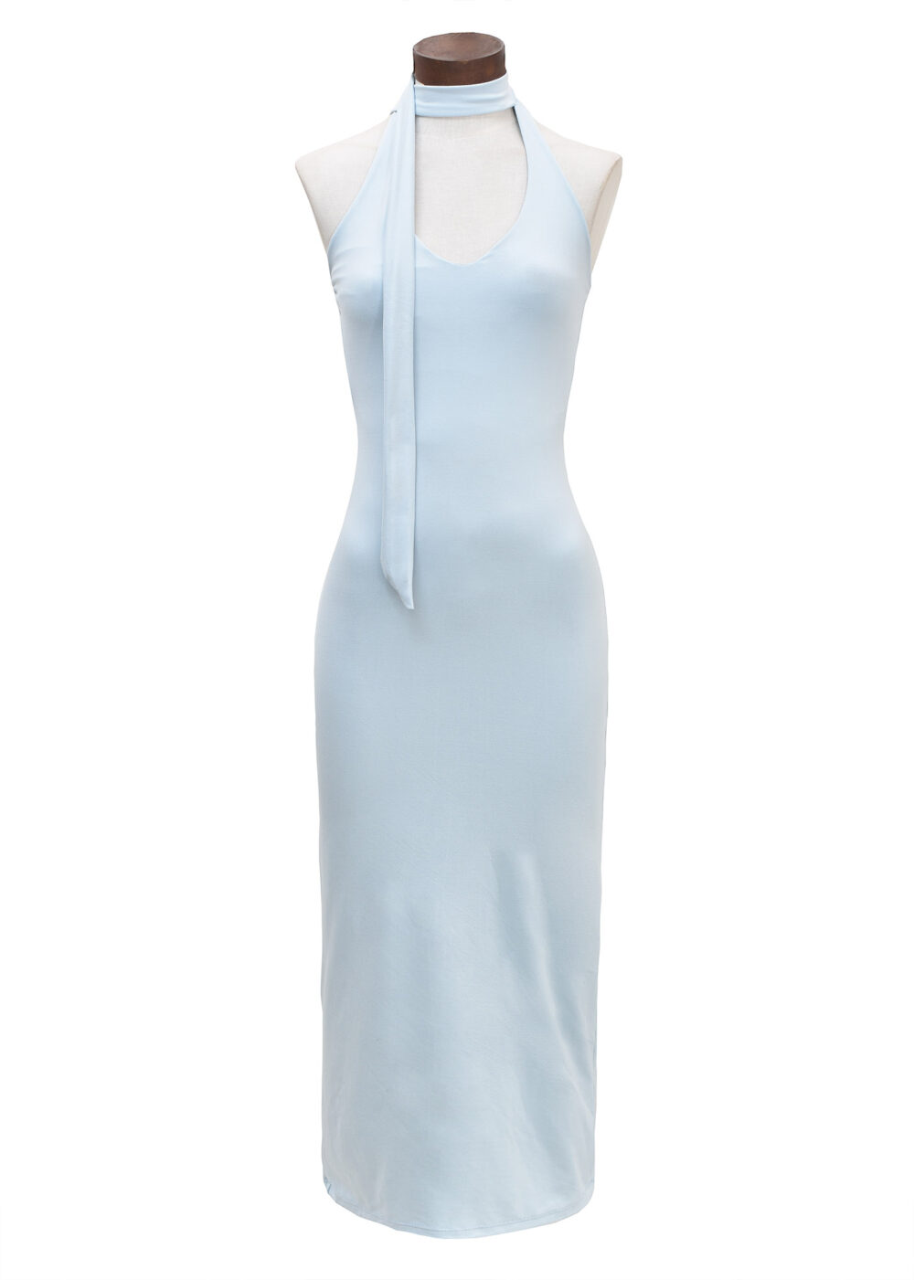 Vestido halter largo con lazo / LAIRA - Imagen 6