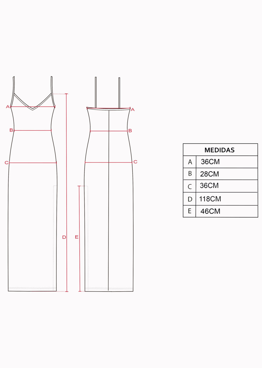 Vestido largo / ZAIRA - Imagen 7