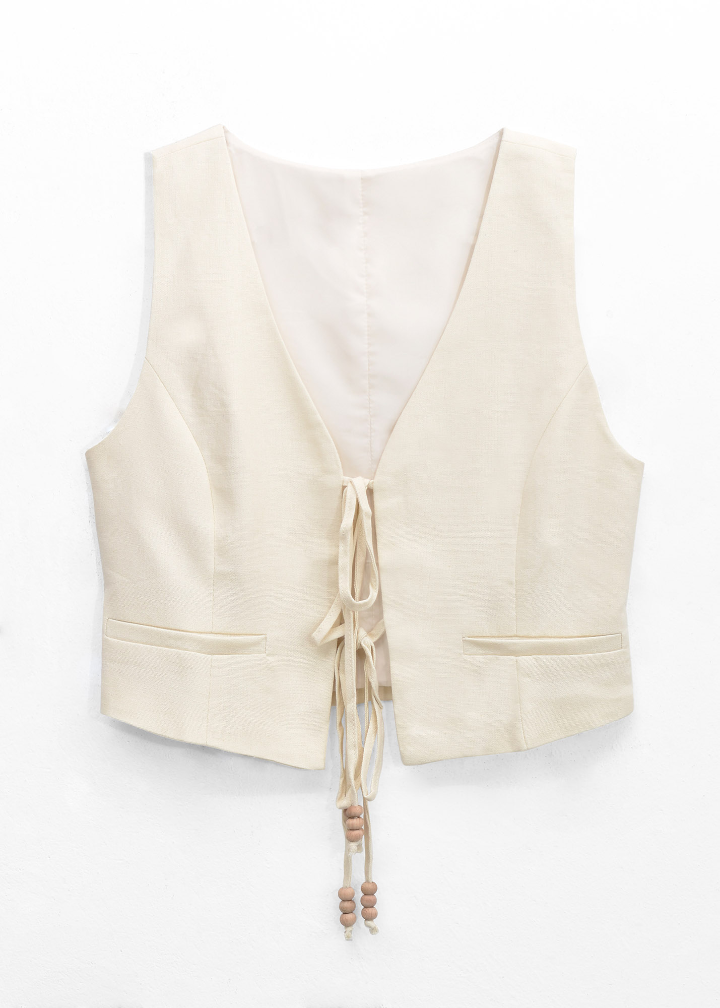 Chaleco de lino CORAL / LINEN SET-6 VEST - Imagen 10
